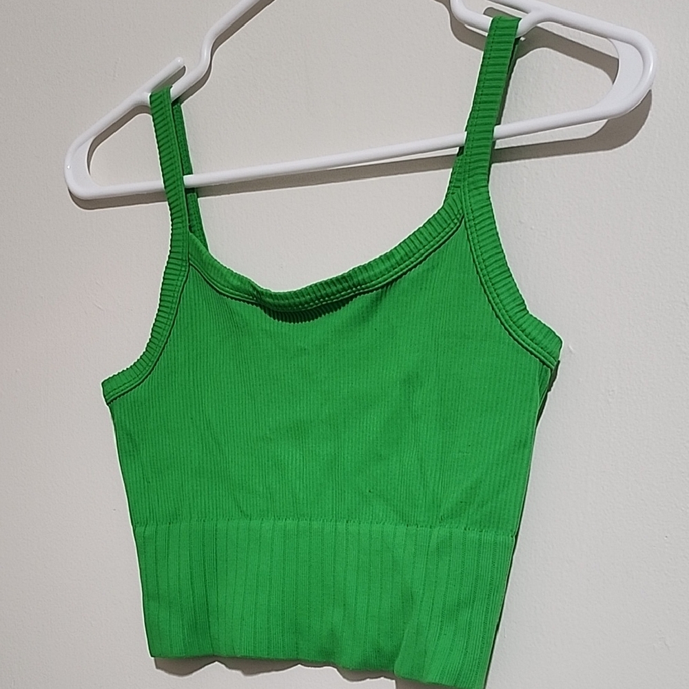 Nikibiki Vibrant Green Ribbed Camisole